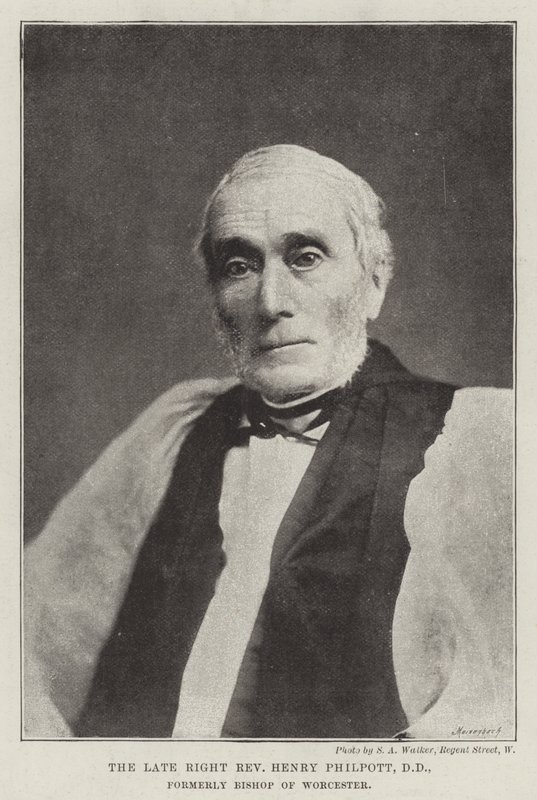 De overleden Eerwaarde Henry Philpott, DD, voormalig Bisschop van Worcester door English Photographer