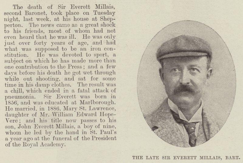 Sir Everett Millais, Baronet door English Photographer