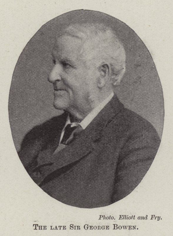 De overleden Sir George Bowen door English Photographer