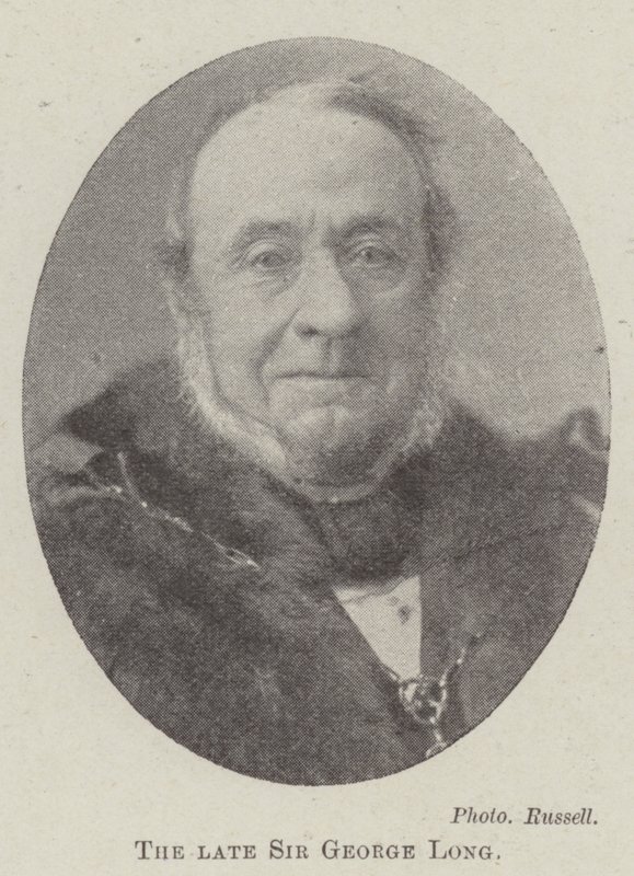 De overleden Sir George Long door English Photographer