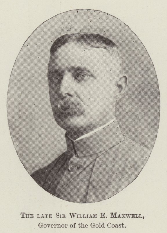 De wijlen Sir William E Maxwell, Gouverneur van de Goudkust door English Photographer