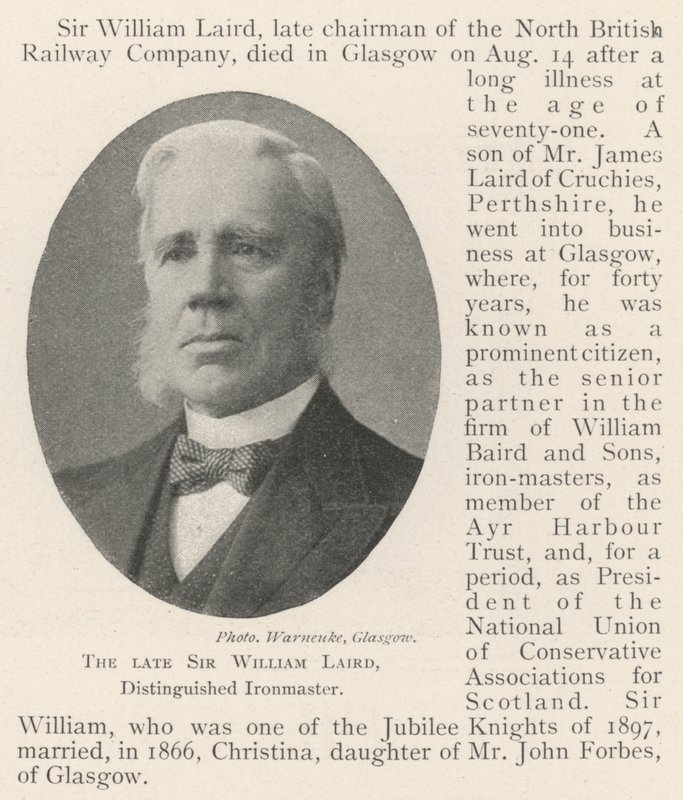 De overleden Sir William Laird, Onderscheiden IJzermaker door English Photographer