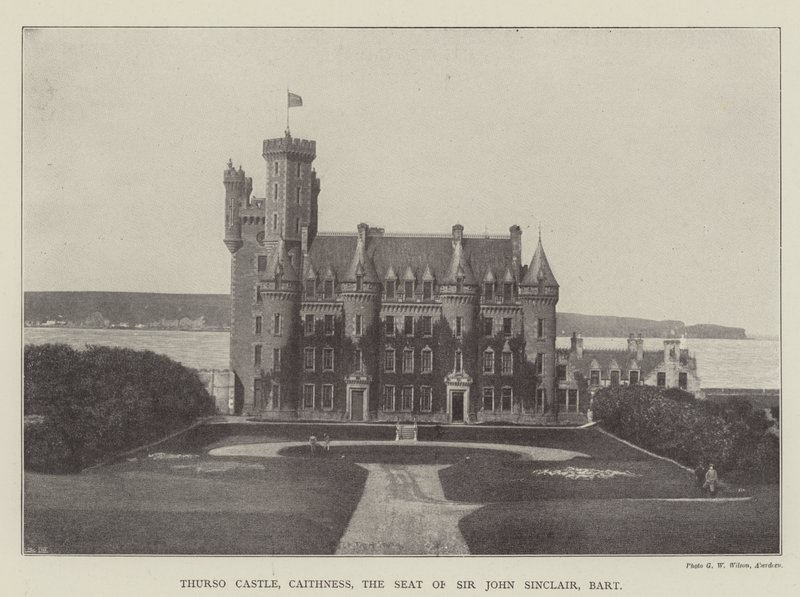 Thurso Kasteel, Caithness, de Residentie van Sir John Sinclair, Baronet door English Photographer