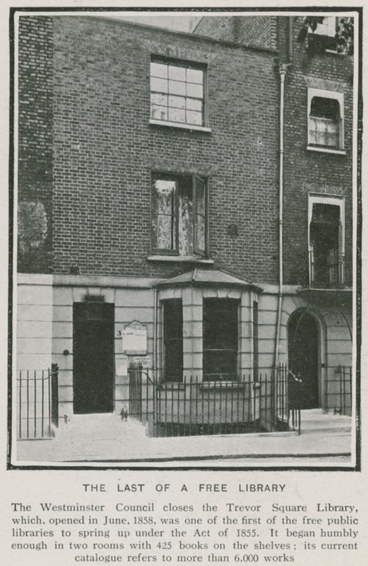 Trevor Square Bibliotheek, Westminster door English Photographer