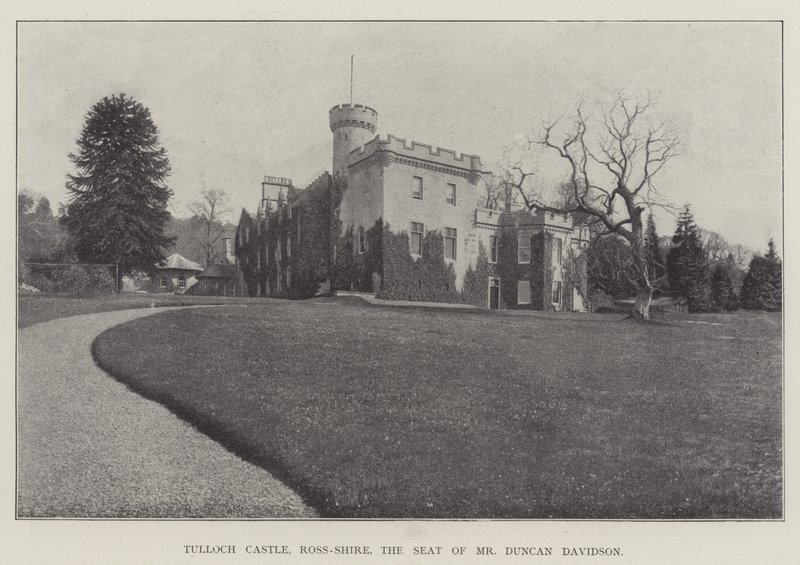 Tulloch Castle, Ross-Shire, de zetel van Mr Duncan Davidson door English Photographer