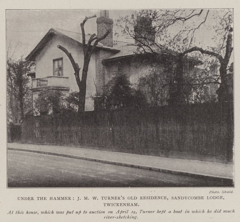 Onder de hamer, J M W Turners oude residentie, Sandycombe Lodge, Twickenham door English Photographer