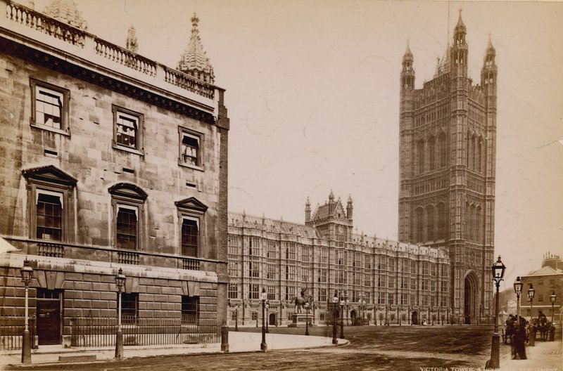 Victoria Tower van het Parlement door English Photographer