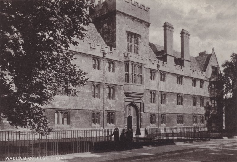 Wadham College, Voorkant door English Photographer