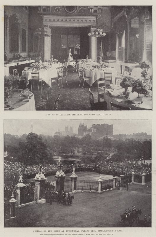 Huwelijk van Prinses Maud van Wales en Prins Charles van Denemarken door English Photographer