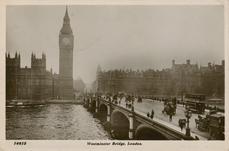 Westminster Bridge, Londen door English Photographer