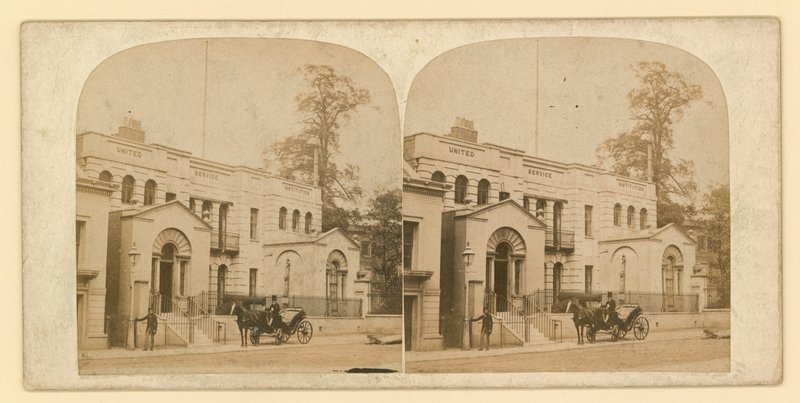 Whitehall Court of Yard, Vanbrugh House, gesloopt 1898 door English Photographer