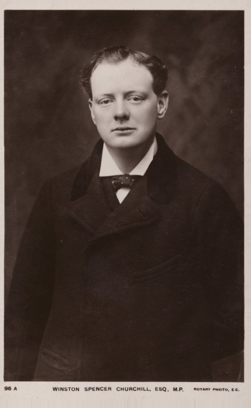 Winston Churchill door English Photographer