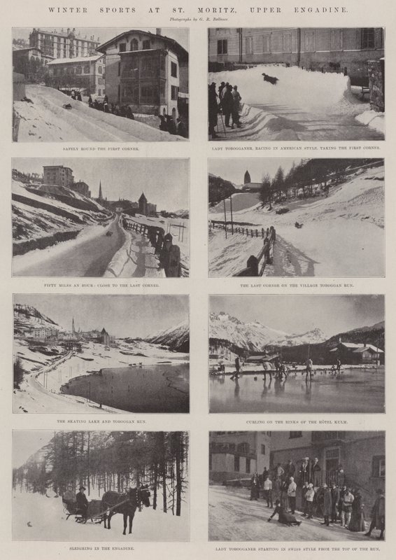 Wintersporten in St Moritz, Boven-Engadin door English Photographer