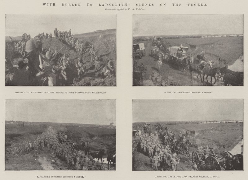 Met Buller naar Ladysmith, scènes aan de Tugela door English Photographer