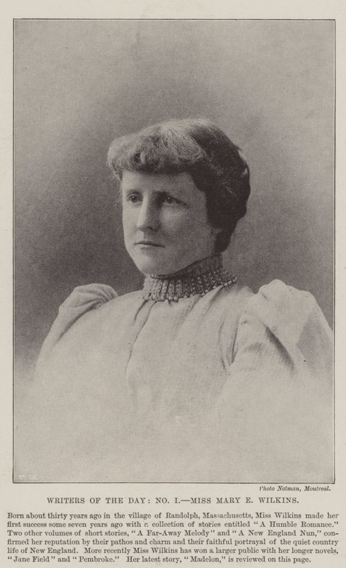 Schrijvers van de dag, Miss Mary E Wilkins door English Photographer