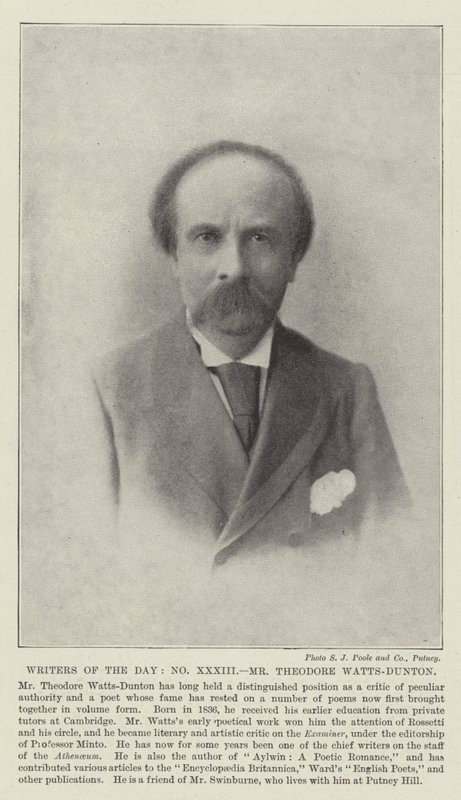 Schrijvers van de Dag, Mr Theodore Watts-Dunton door English Photographer