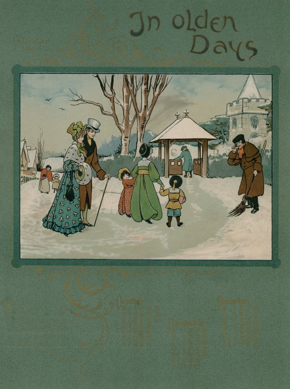 1905 kalender met vers van Alfred Austin door English School
