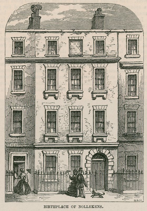 28 Dean Street, Soho, Londen, geboorteplaats van kunstenaar Joseph Nollekens door English School