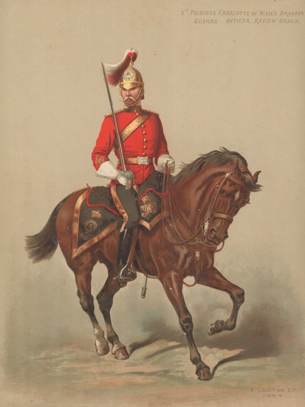 5e Princess Charlotte of Wales Dragoon Guards, Officier, Review Order door English School