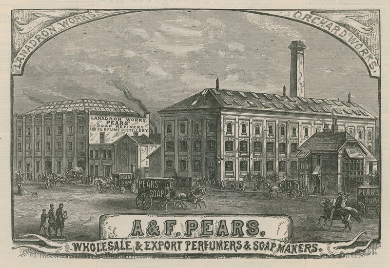 A & F Pears, groothandel en export parfumeurs en zeepmakers door English School
