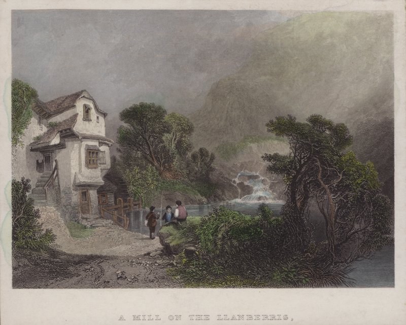 Een molen op de Llanberris door English School