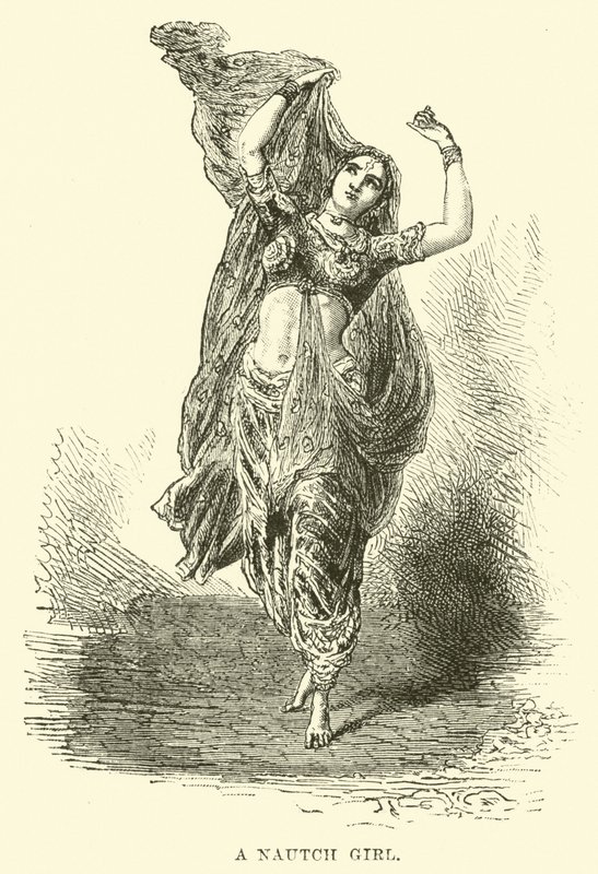 Een Nautch-meisje door English School