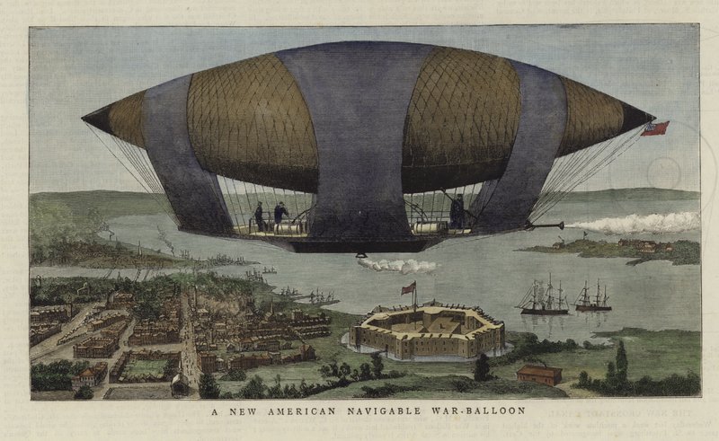 Een Nieuwe Amerikaanse Navigeerbare Oorlogsballon door English School