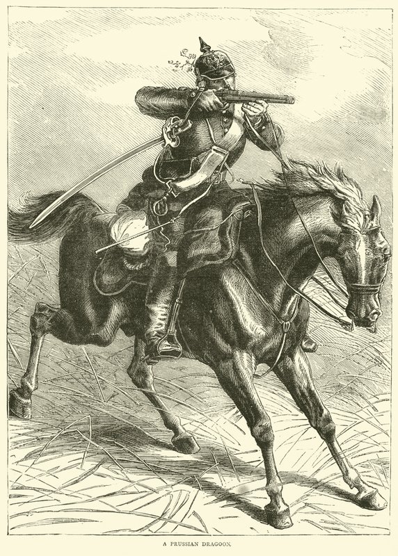Een Pruisische dragonder, september 1870 door English School