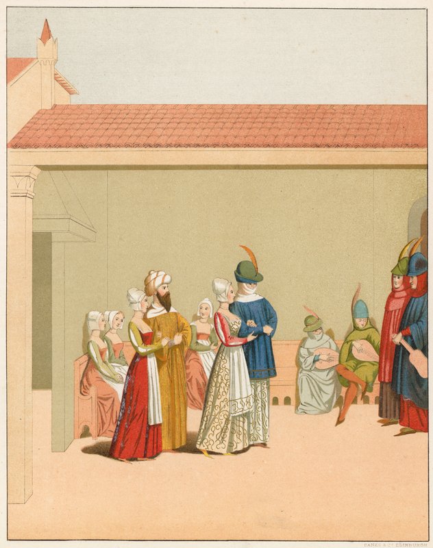 Een carnavalscène, 15e eeuw door English School