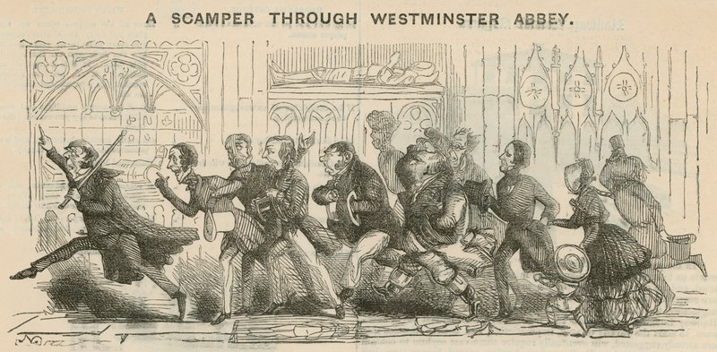 Een tocht door Westminster Abbey door English School