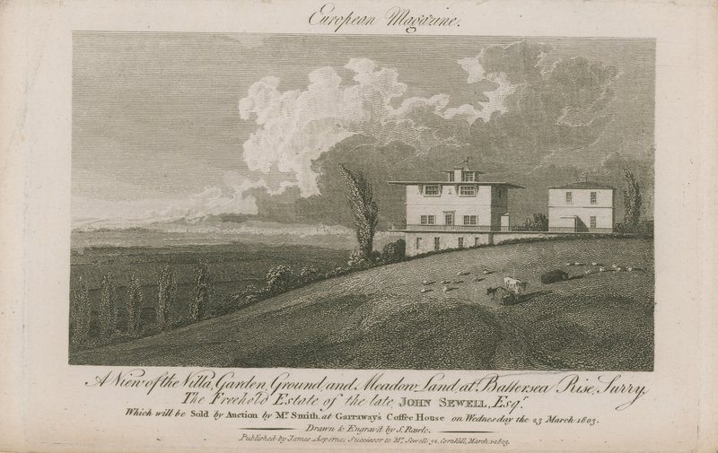 Een weergave van het eigendom van wijlen John Sewell door English School