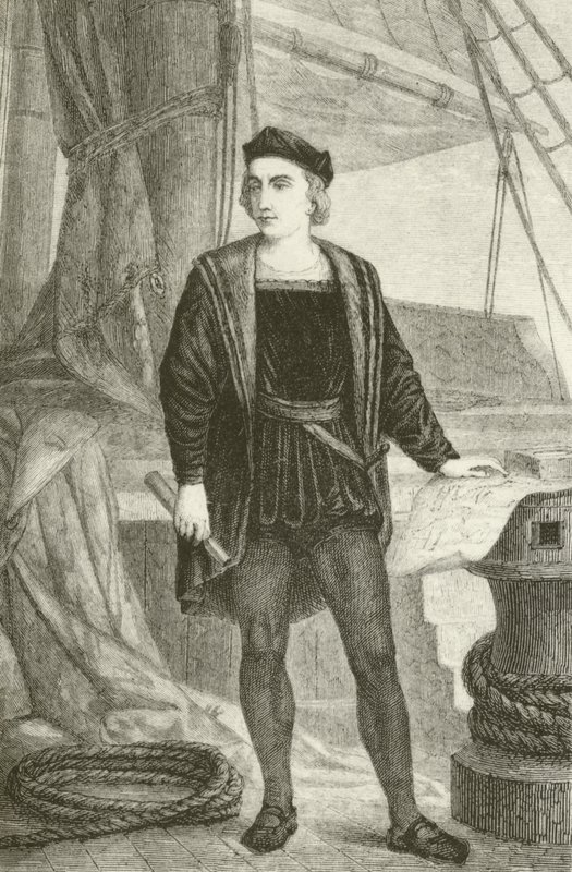 Een jonge Christoffel Columbus (1451-1506), Genuees ontdekkingsreiziger door English School