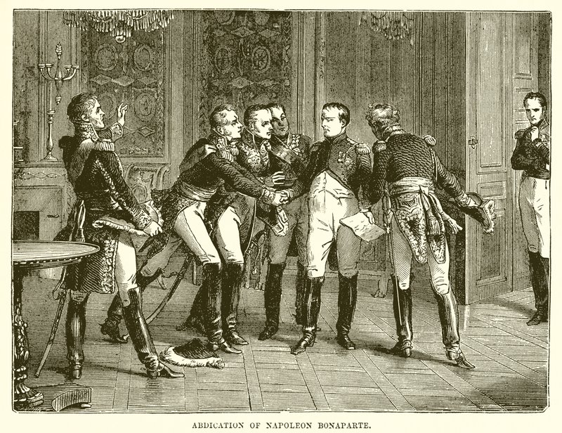 Abdicatie van Napoleon Bonaparte door English School