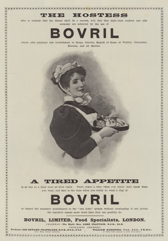 Advertentie, Bovril door English School
