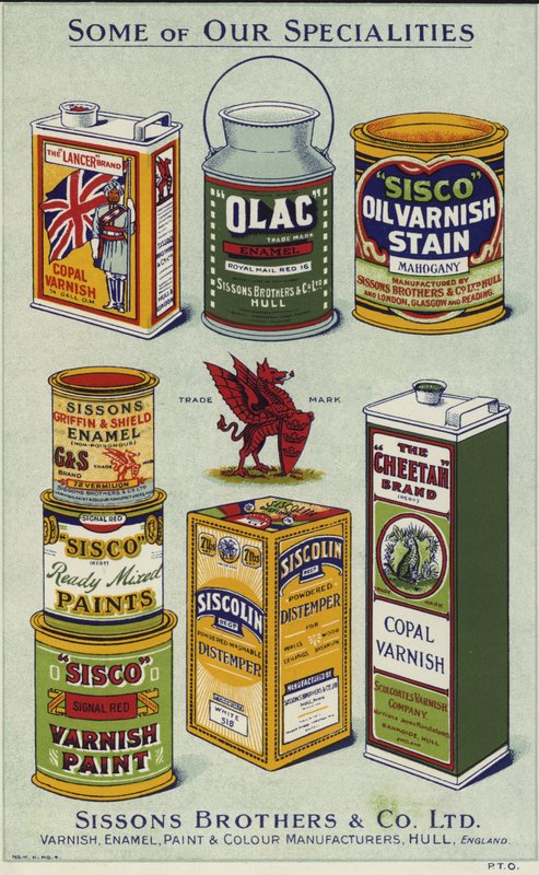 Advertentie voor Sissons Brothers & Co Limited door English School