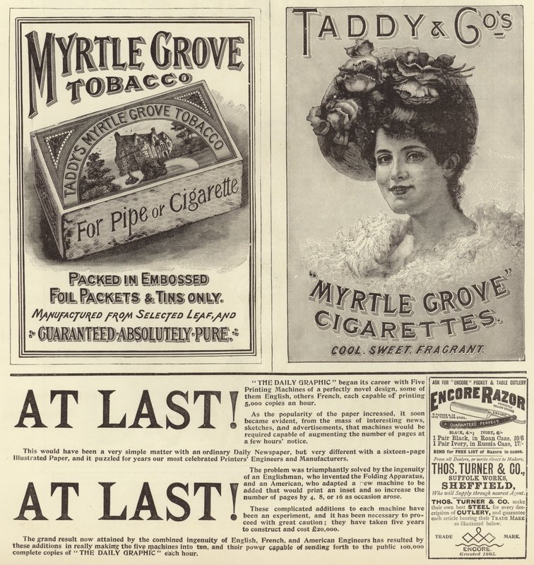 Advertentiespread uit The Graphic Christmas Number 1896 door English School