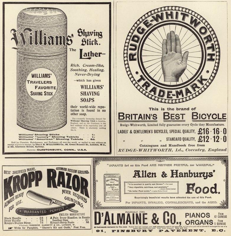 Advertentiepagina uit The Graphic Christmas Number 1897 door English School