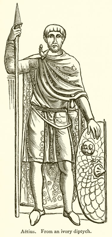 Aetius door English School