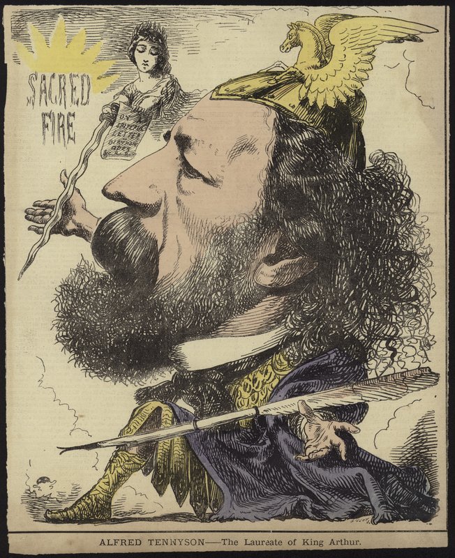 Alfred Tennyson - de Laureaat van Koning Arthur door English School