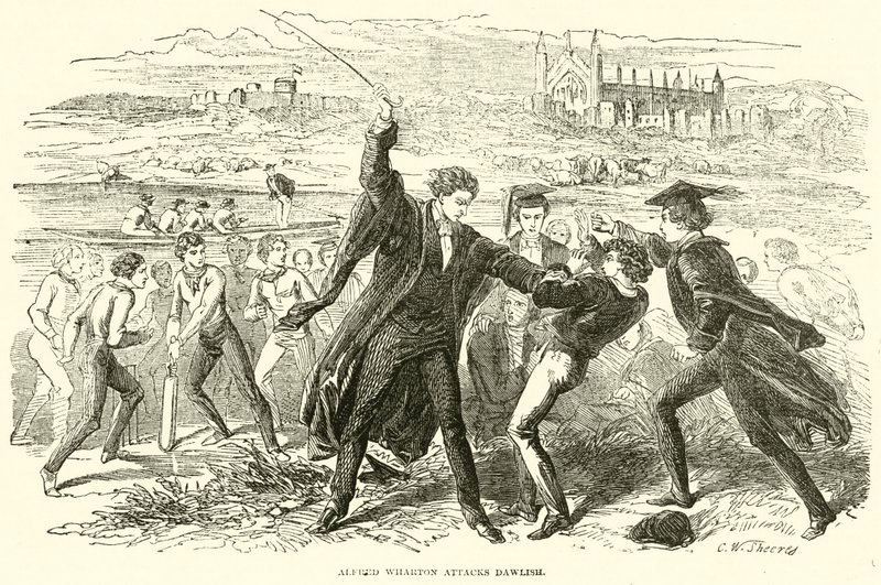Alfred Wharton valt Dawlish aan door English School
