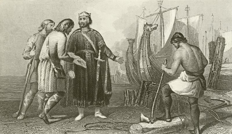 Alfred de Grote bouwt de eerste Engelse vloot door English School