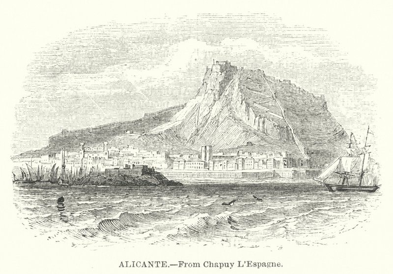 Alicante (gravure) door English School
