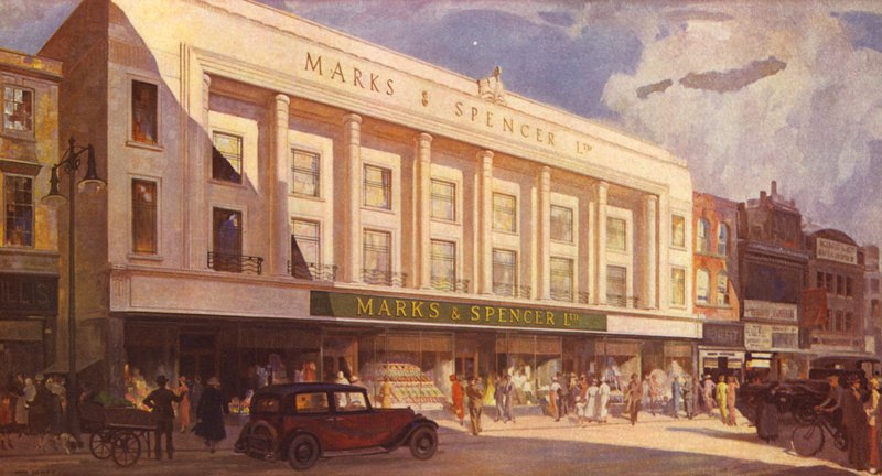 Een gevel van klassiek ontwerp, 1935 door English School