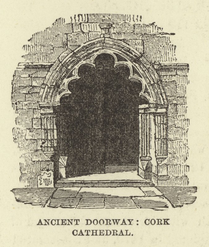 Oude deur, Cork-kathedraal door English School