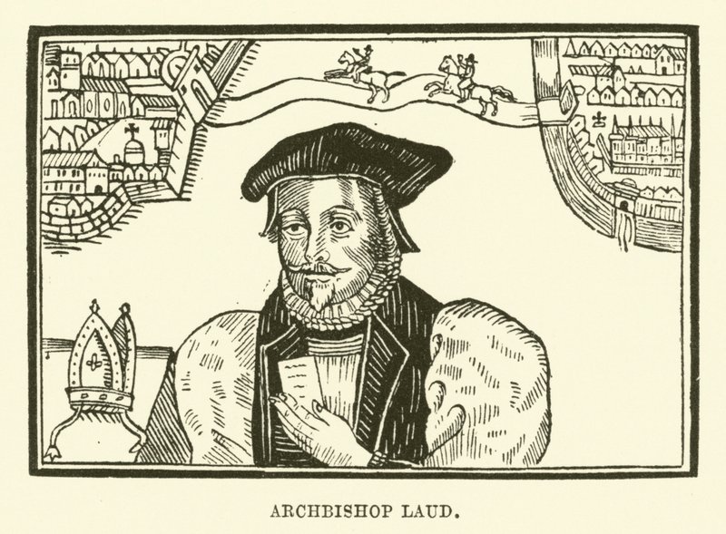 Aartsbisschop Laud (gravure) door English School