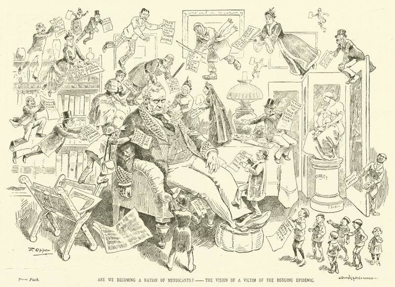 Worden we een natie van bedelaars?, de visie van een slachtoffer van de bedel-epidemie door English School