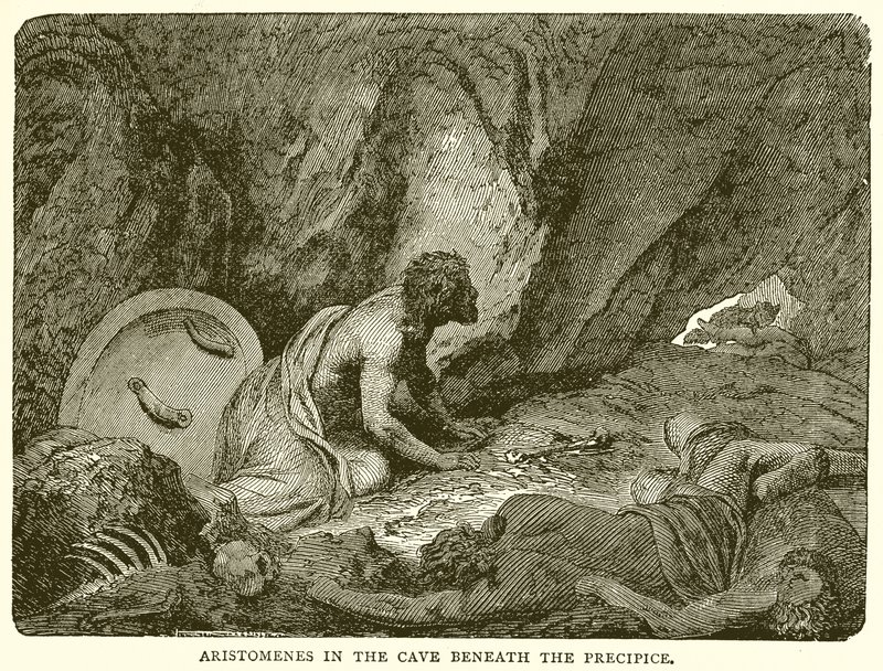Aristomenes in de Grot Onder de Afgrond door English School