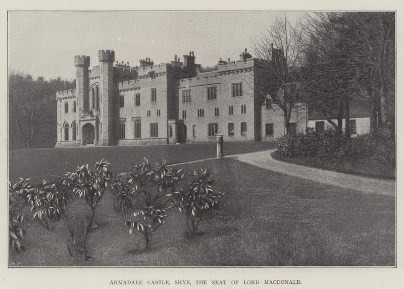 Armadale Castle, Skye, de Zetel van Lord Macdonald door English School