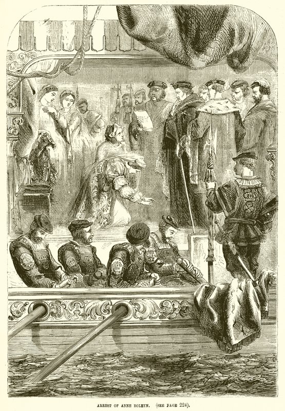 Arrestatie van Anne Boleyn door English School