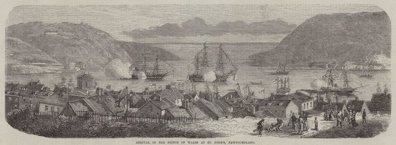 Aankomst van de Prins van Wales in St John
